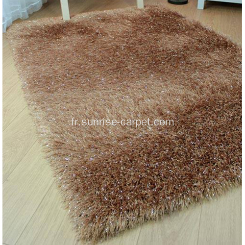 Tapis Shaggy en polyester à deux fils